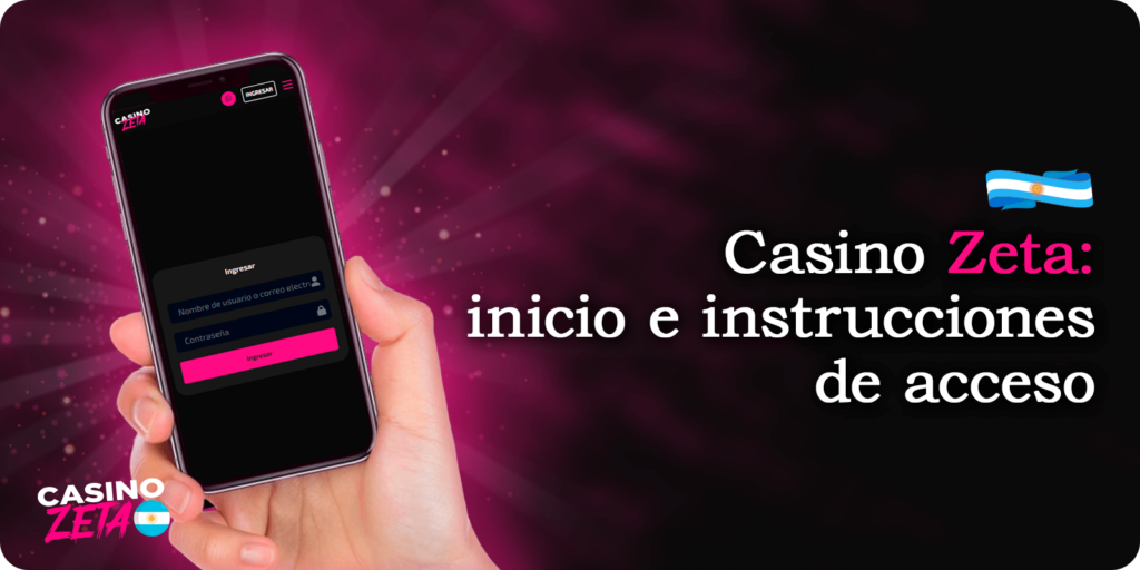 Casino Zeta: inicio e instrucciones de acceso